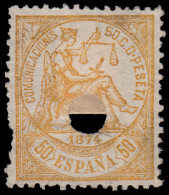 España Spain Telégrafos 149T 1874 - Fiscali-postali