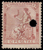 España Spain Telégrafos 140T 1873 Alegoría MH - Fiscal-postal