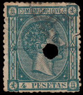 España Spain Telégrafos 170T 1875 Usado - Postage-Revenue Stamps