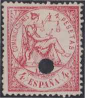 España Spain Telégrafos 151T 1874 Comunicaciones - Postage-Revenue Stamps