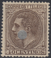 España Spain Telégrafos 205T 1879 MH - Fiscal-postal