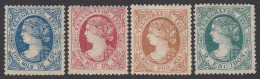 España Spain Telégrafos 26/29 1869 Isabel II  MH - Postage-Revenue Stamps