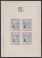 España Spain Telégrafos Hojita No Catalogada  Ramón Y Cajal - Postage-Revenue Stamps