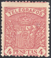 España Spain Telégrafos 37 1901 Escudo De España Coat Of Spain MH - Postage-Revenue Stamps