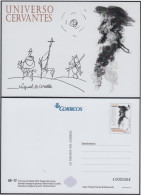 España Tarjetas Del Correo Y De Iniciativa Privada 108 2016 Don Quijote - Covers & Documents