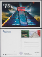 España Tarjetas Del Correo Y De Iniciativa Privada 106 2015 Chichen Itza - Lettres & Documents