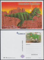 España Tarjetas Del Correo Y De Iniciativa Privada 105 2015 Dinosaurios - Cartas & Documentos