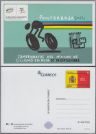 España Tarjetas Del Correo Y De Iniciativa Privada 99 2014 Ciclismo - Covers & Documents