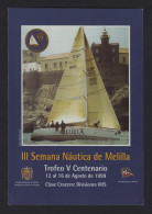 España Tarjetas Del Correo Y De Iniciativa Privada 65 1999 Melilla III Semana  - Cartas & Documentos