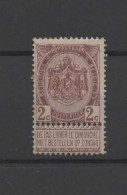 België N° 55*  2c Bruin Met Plakker - 1893-1907 Coat Of Arms