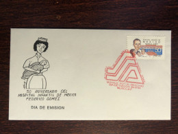 MEXICO FDC COVER 1993 YEAR DOCTOR GOMEZ PEDIATRICS HOSPITAL HEALTH MEDICINE STAMPS - Mexique