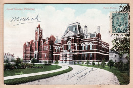 2297 / ⭐ WINNIPEG Court House 04.13.1906 Tampon Wilfrid MELOCHE Publisher Valentine Photo NOTMAN - Winnipeg