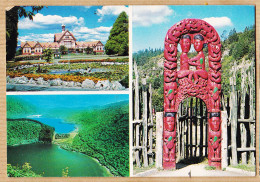 2314 / ⭐ ROTORUA Shots Of The TUDOR Towers Blue And Green Lakes Hand Carved Gateway At WHAKA 1980s Photo THERKLESON - Nouvelle-Zélande