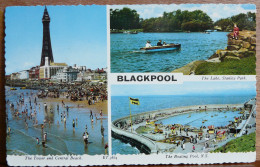 BLACKPOOL STANLEY PARK THE TOWER THE BOATING POOL - Blackpool