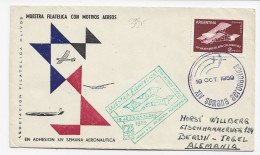 3852 Carta  , Buenos Aires, Argentina , 1959 Semana Aeronáutica , Avión . - Covers & Documents