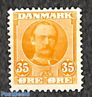 Denmark 1907 35orer, Brownyellow, Mint NH - Ungebraucht