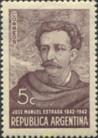 286959 HINGED ARGENTINA 1942 CENTENARIO DELNACIMIENTO DE JOSE MANUEL ESTRADA - ESCRITOR Y DIPLOMATICO - Nuevos