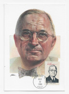 3852 Tarjeta Maxima Chicago 1986,Harry Truman. - Cartas Máxima