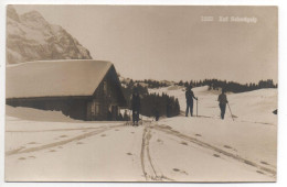 Auf SCHWÄGALP Hütte ASC, Skiläufer - Urnäsch