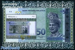 Malaysia 2010 Banknotes S/s, Mint NH, Various - Money On Stamps - Münzen