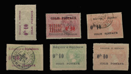 MADAGASCAR. Paquetes Postales. */Ø 1, 2, 3(2), 4 Y 5. Cat. 157 €. - Timbres-taxe