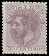 (*) 211. Alfonso XII. 30 Cts. Bien Centrado. Cat. 300 €. - Unused Stamps