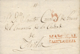 D.P. 14. 1833 (6 ABR). Carta De Madrigal A Ávila. Marca Nº 2R. Preciosa. - ...-1850 Prephilately