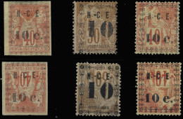 NUEVA CALEDONIA. * 11/3 Y 11a/13a. Cat. 225 €. - Unused Stamps