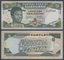 Suazilandia Swaziland 5 Emalangeni 1982 Billete Banknote Sin Circular - Other - Africa