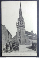 CPA 29 SANTEC Près SAINT POL DE LEON  - Eglise - Maréchal Ferrant, Belle Animation - LL 80 - Ref. F 150 - Roscoff