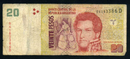 Argentina 20 Pesos 2003 Billete Banknote Circulado Pliegues, Defecto - Other - America