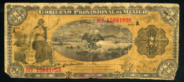 México 1 Peso 1915 Pesos Billete Banknote Circulado - Otros – América