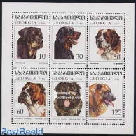 Georgia 1997 Dogs 6v M/s, Mint NH, Nature - Dogs - Georgien