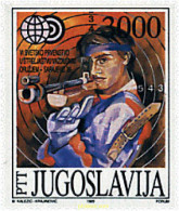 67307 MNH YUGOSLAVIA 1989 6 CAMPEONATOS DEL MUNDO DE TIRO A 10 METROS - Neufs