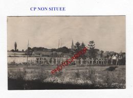 CP NON SITUEE-CIMETIERE-Tombes-CARTE PHOTO Allemande-GUERRE 14-18-1 WK-FRANCE- - Cimetières Militaires