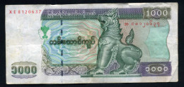 Birmania Billete P.77 Myanmar 1000 Kyats 1998 Circulado Pliegues - Andere - Azië