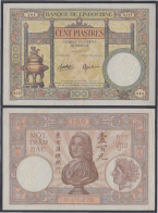 Indochina Francesa 100 Piastras 1925/39 Billete Banknote - Sonstige – Asien