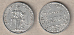 02454) Französisch-Polynesien, 5 Francs 1965 - Frans-Polynesië