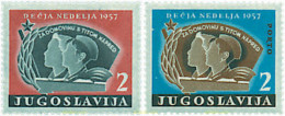 670117 HINGED YUGOSLAVIA 1957 SEMANA DE LA INFANCIA - Neufs