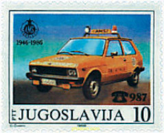 289838 MNH YUGOSLAVIA 1986 40 ANIVERSARIO DE LA FEDERACION YUGOSLAVA DE AUTOMOVILISMO Y MOTOCICLISMO - Neufs