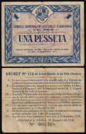 Andorra Billete 1 Peseta 1936 - Other - Europe
