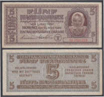 Rusia 5 Karbowanez 1942 Billete Banknote Sin Circular - Otros – Europa