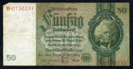 Alemania 50 Marcos 1933 Billete Banknote Circulado Pliegues Y Alguna Ligera Do - Andere - Europa