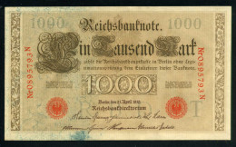 Alemania 1000 Marcos 1910 Billete Banknote Circulado Foto Estándar - Autres - Europe