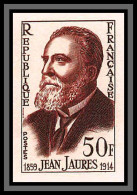 France N°1217 Jean Jaures Homme Politique 1959  Non Dentelé ** MNH (Imperf) Cote Maury 35 Euros - 1951-1960