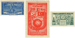 237105 HINGED TURQUIA 1955 CAMPEONATOS INTERNACIONALES MILITARES DE FUTBOL - Sonstige & Ohne Zuordnung