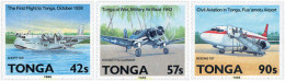 606853 MNH TONGA 1989 50 ANIVERSARIO DE LA AVIACION EN TONGA - Tonga (1970-...)