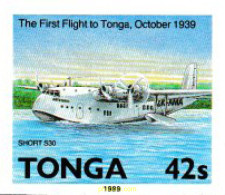 606855 MNH TONGA 1989 50 ANIVERSARIO DE LA AVIACION EN TONGA - Tonga (1970-...)