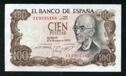 Billete 100 Ptas  17-XI-1970 M. De Falla - Otros & Sin Clasificación