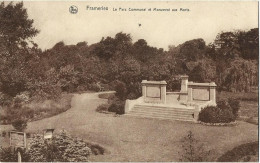 Frameries Le Parc Communale Et Monument Aux Morts - Frameries